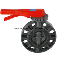 PVC Butterfly Valve for DIN ANSI JIS Standard (Level and Gear)