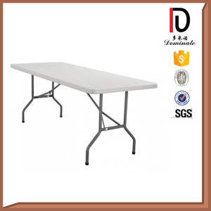 Folding White Plastic Melamine Table Steel Frame for Sell Br-T169