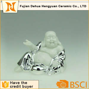 Plating Silver Buddhism Figurine for Home Decoration